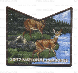 Patch Scan of Samoset- 2017 National Jamboree Flap Set- Deer/Water's Edge- Bottom Piece
