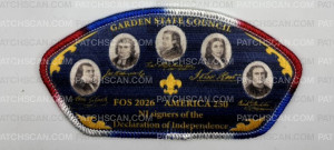 Patch Scan of Garden State Council Abraham Clarke Emblem