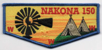 NAKONA 150 LODGE FLAP BLUE South Plains Council #694