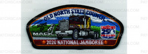 Patch Scan of 2026 National Jamboree CSP Mack Trucks Maroon (PO 103909)
