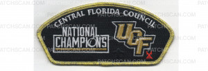 Patch Scan of National Champions CSP Metallic Gold Border (PO 88107)