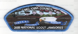 Patch Scan of Mid-Iowa Council 2026 National Jamboree Art Set (Eagle CSP)