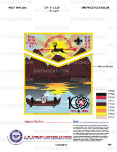 Patch Scan of On A Long and Toilsome Journey NOAC 2015 (Samoset Area Council)