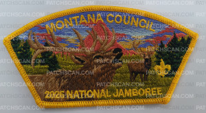 Patch Scan of Montana Council 2026 National Jamboree JSP elk
