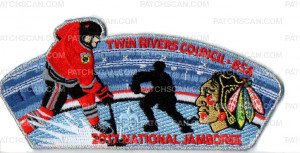 Patch Scan of The Original Six NHL Twin Rivers Council National Jamboree 2017