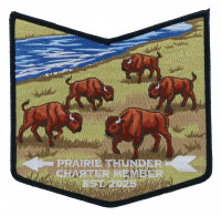 Prairie Thunder Charter Member pocket patch Mid-America Council #326