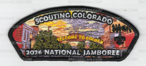Patch Scan of Scouting Colorado 2026 Jamboree Present Set (Silverthorne)