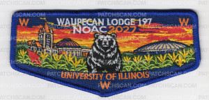 Patch Scan of Waupecan Lodge 197 NOAC 2027 flap