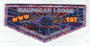 Patch Scan of Waupecan 197 2026 NJ Spider flap rwb border