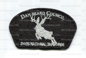 Patch Scan of Dan Beard Council 2026 Jamboree (CSP/Jack Rabbit) Shadow (Ghosted)