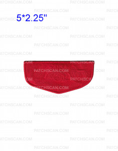 Patch Scan of Kansa Lodge 198 Flap (Red)
