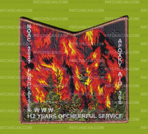 Patch Scan of Apoxky Aio 300 NOAC 2027 Fundraiser pocket patch