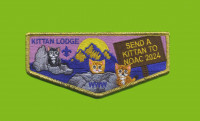Kittan Lodge Send a Kittan to NOAC flap gold met border Twin Rivers Council #364