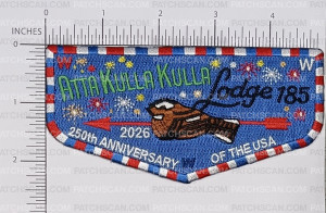 Patch Scan of AKK LODGE 185 250TH USA