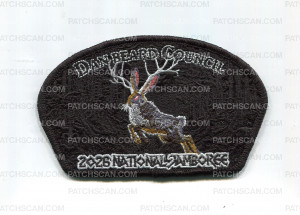 Patch Scan of Dan Beard Council 2026 Jamboree (CSP/Jack Rabbit) Shadow