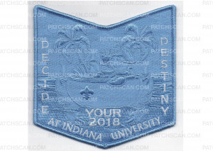 Patch Scan of 2018 NOAC Pocket Patch Blue Border (PO 87939)