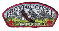 Grand Teton Council Eagle Scout CSP red metallic border Grand Teton Council #107