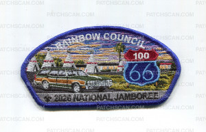Patch Scan of Rainbow Council 2026 NJ station wagon JSP blue bdr