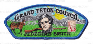 Patch Scan of Grand Teton Council Jedediah Smith CSP blue border