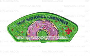 Patch Scan of WMC National Jamboree Contingent 2026 (Doughnut CSP - Green)