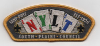 SPC CAMP POST NYLT CSP YELLOW BORDER South Plains Council #694