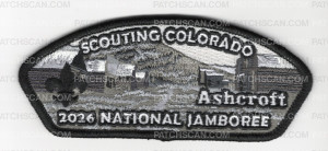 Patch Scan of Scouting Colorado 2026 Jamboree Past Set (Ashcroft)