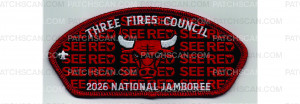 Patch Scan of 2026 National Jamboree CSP See Red (PO 103466)
