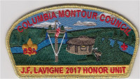 J.F. Lavigne 2017 Honor Unit Columbia-Montour Council #504
