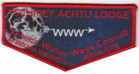 Tschipey Achtu Lodge NOAC 2018 Flap red Seneca Waterways Council
