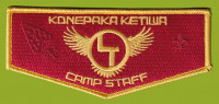 Konepaka Ketwa Camp Staff flap Illowa Council #133