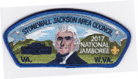 SJAC 2017 Jamboree Monticello CSP (special) Virginia Headwaters Council formerly, Stonewall Jackson Area Council #763