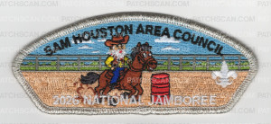 Patch Scan of Sam Houston Area Council Jamboree 2026 (Cowboy/Silver)