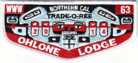 33841 - Ohlone Lodge 63 2014 Trade-O-Ree Lodge Flap Pacific Skyline Council #31
