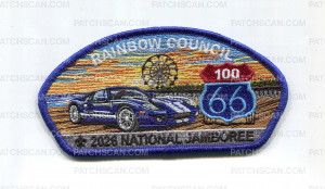 Patch Scan of Rainbow Council 2026 NJ blue car JSP blue bdr