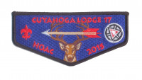 K124522 - Greater Cleveland Council - Cuyahoga Lodge 17 NOAC 2015 Flap (Blue) Greater Cleveland Council #440