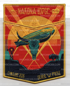 Patch Scan of NAKONA LODGE 2026 CONCLAVE ORANGE SHIELD