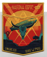 NAKONA LODGE 2026 CONCLAVE ORANGE SHIELD Nakona Lodge #150