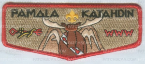 Patch Scan of PAMOLA LODGE FLAP REGULAR RED BORDER