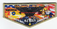 Colonneh Lodge 2026 Jamboree Flap (Gold) Sam Houston Area Council #576