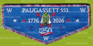 Patch Scan of Paugassett Lodge Flap - 250th