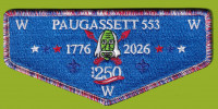 Paugassett Lodge Flap - 250th Housatonic Council #69