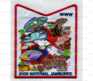 Patch Scan of 2026 National Jamboree Pocket Patch Red (PO 103946)