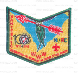 Patch Scan of K124577 - PEE DEE AREA COUNCIL - NOAC 2015 POCKET (GREEN)