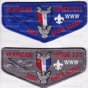 Patch Scan of 490941- Eagle Scout- Klahican Lodge 