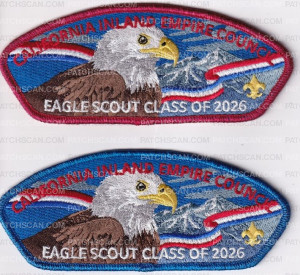 Patch Scan of 492294 California Inland Empire Council Eagle Scout Class of 2026