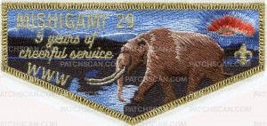 Patch Scan of MCC MISHIGAMI LODGE 5TH ANNIVERSARY FLAP
