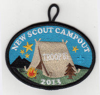 X166804A NEW SCOUT CAMPOUT TROOP 81 ClassB