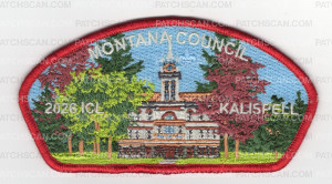 Patch Scan of Montana Council 2026 ICL CSP red border