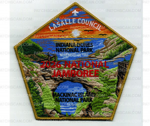 Patch Scan of 2026 National Jamboree Center Piece (PO 103460)