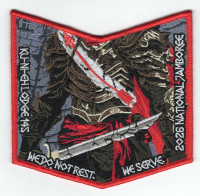Dan Beard Council 2026 Jamboree OA (Pocket Piece) Red Dan Beard Council #438
